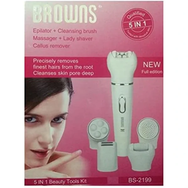 Browns 5 in 1 Women Electric Hair Removal System 
BS-2199